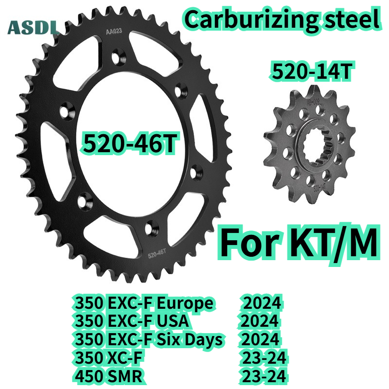 Motorcycle Gear Europe - สเตอร์หน้า-หลังมอเตอร์ไซค์ 520 ขนาด 46 ฟัน 14