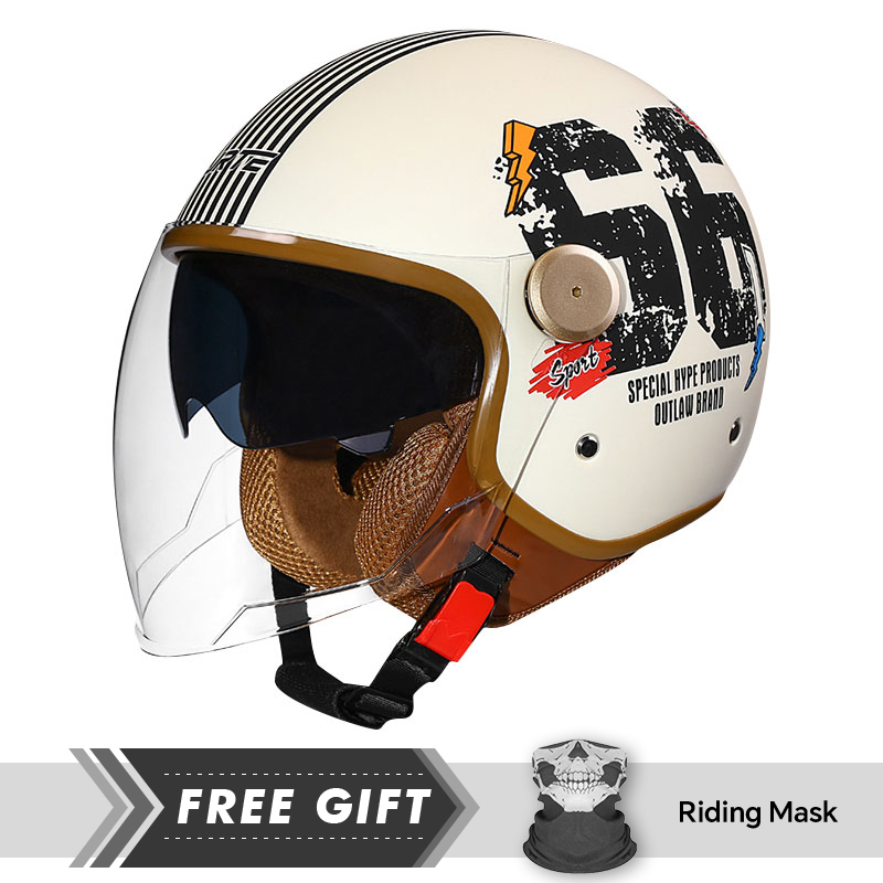 DOT ECE ได้รับการอนุมัติ Retro - Motorcycle Gear In Store บทวิจารณ์และราคา