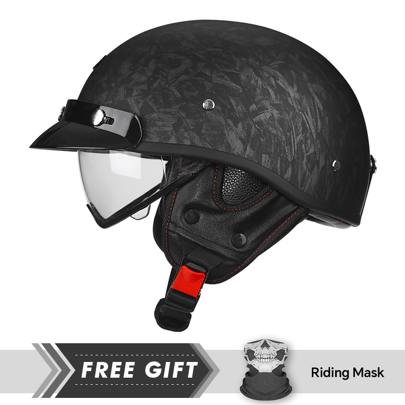 หมวกกันน็อคมอเตอร์ไซค์ครึ่งหน้ - Motorcycle Gear In Store บทวิจารณ์และราคา