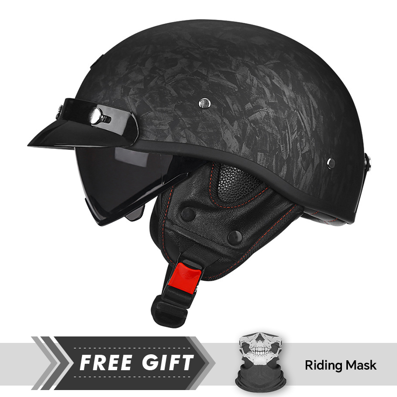 หมวกกันน็อคมอเตอร์ไซค์ครึ่งหน้ - Motorcycle Gear In Store บทวิจารณ์และราคา