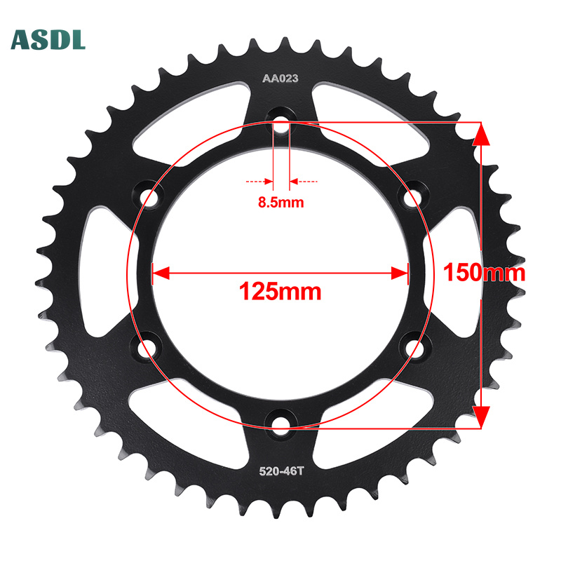 สเตอร์หน้า-หลังมอเตอร์ไซค์ 520 - Motorcycle Gear Europe บทวิจารณ์และราคา