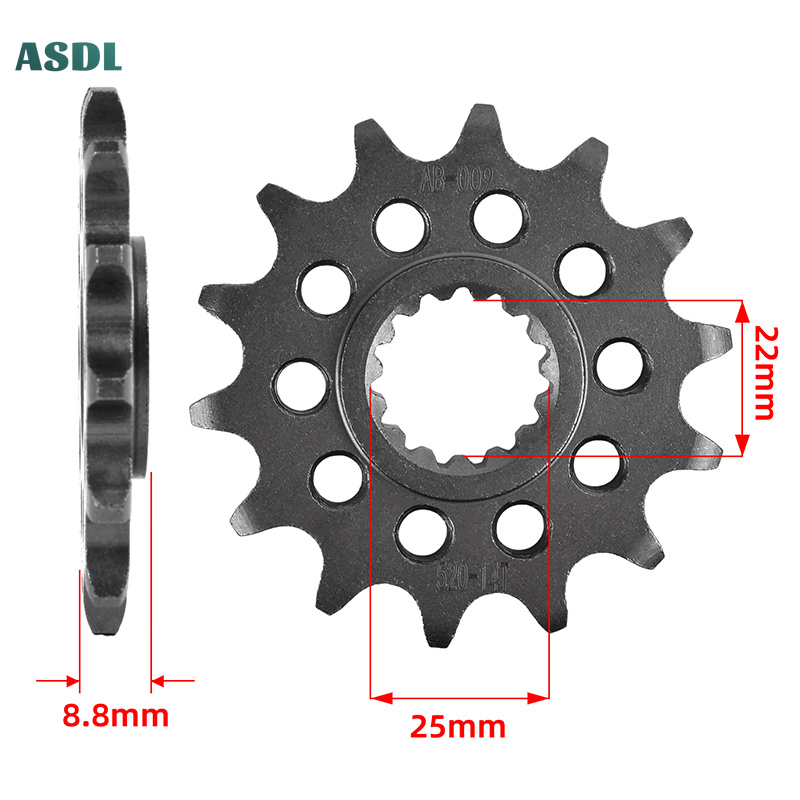 สเตอร์หน้า-หลังมอเตอร์ไซค์ 520 - Motorcycle Gear Europe บทวิจารณ์และราคา