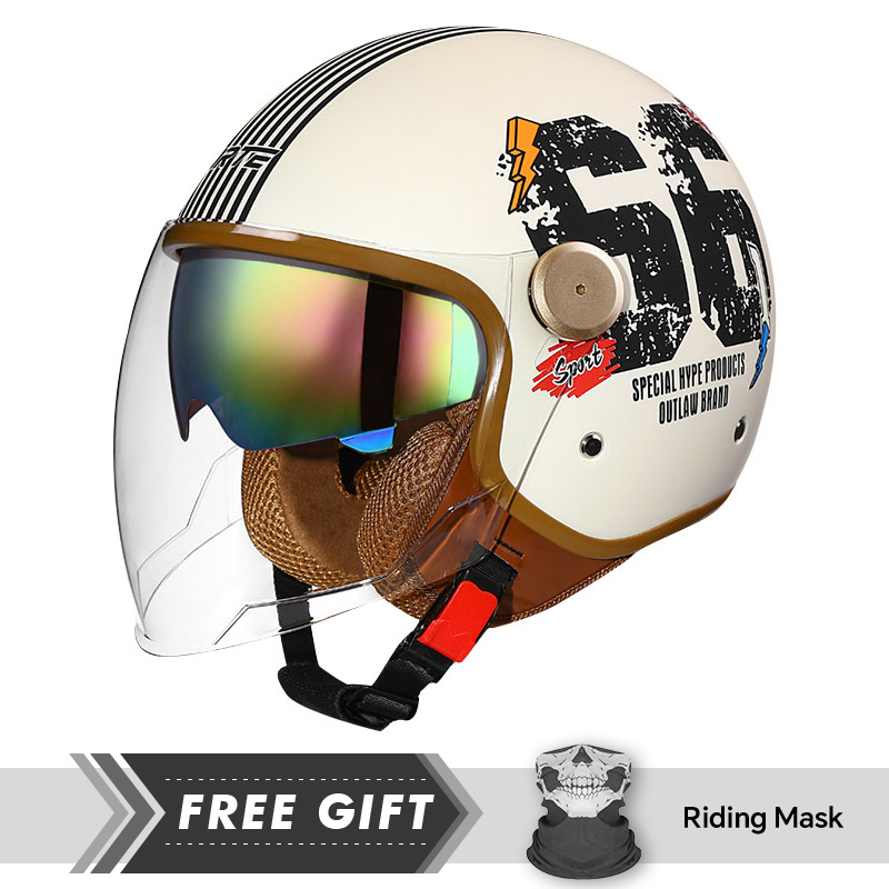 สินค้าใหม่คลาสสิกสีฟ้าเปิดหน้า - Motorcycle Gear In Store บทวิจารณ์และราคา