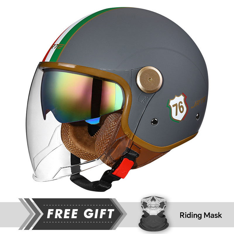 สินค้าใหม่คลาสสิกสีฟ้าเปิดหน้า - Motorcycle Gear In Store บทวิจารณ์และราคา